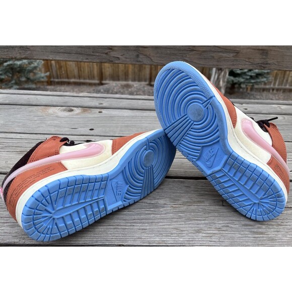 Nike Men's 5.5 Dunk Mid Social Status Free Lunch Chocolate Milk DJ1173-700 - Picture 9 of 15